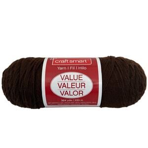 Craft Smart Value Yarn Brown Color #12 7 oz 364 Yards Acrylic